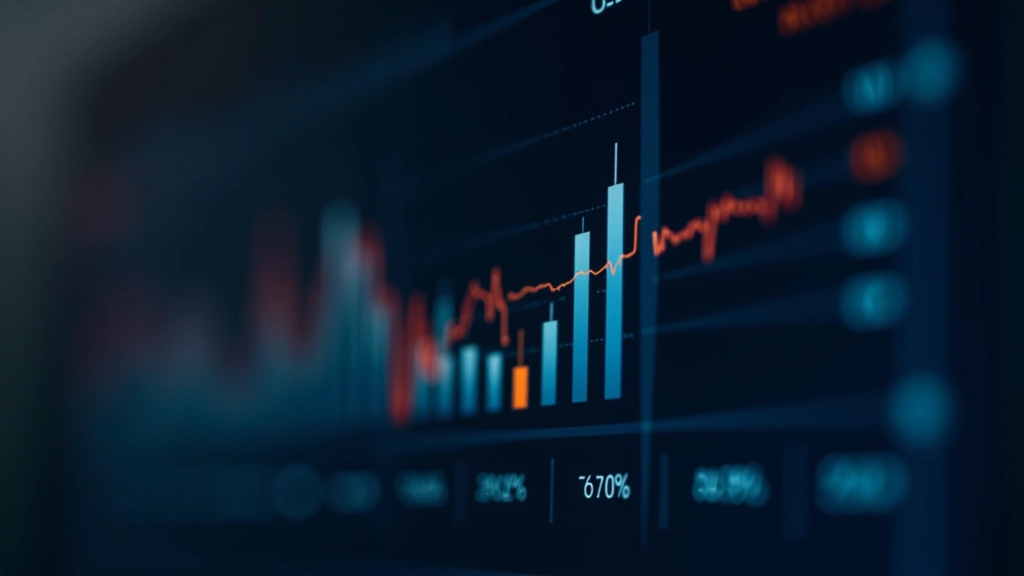 Přední indikátory ekonomiky zobrazené jako měřidla a ukazatele s různými hodnotami a trendy